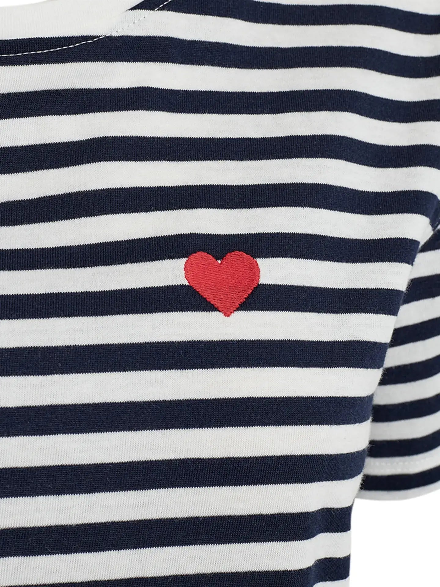 Freequent T-Shirt MIAN, Blauw/Wit