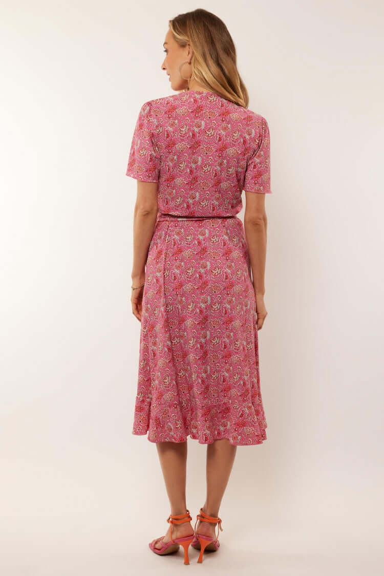 G-maxx Kleid ANASTASIA Hibuscus/Bright Coral