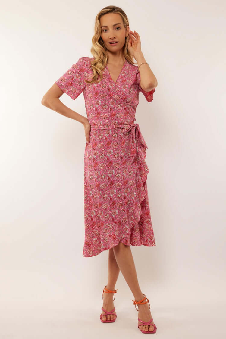 G-maxx Kleid ANASTASIA Hibuscus/Bright Coral