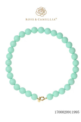 Rose & Camillia, Chunky Ketting, Mint Groen