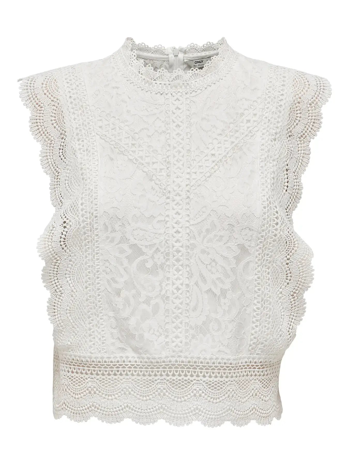 Only Dames Tops-Shirts KARO, Cloud Dancer