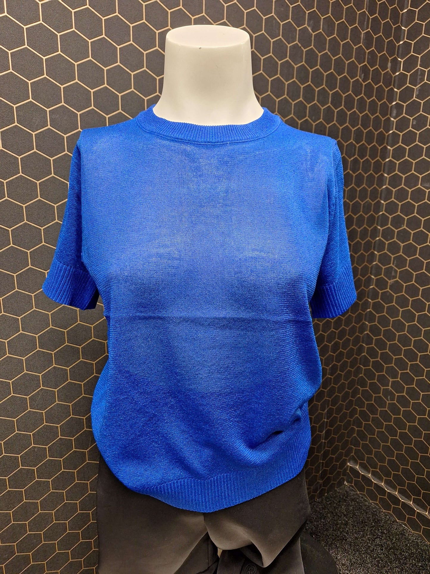 Glitter Top Blauw