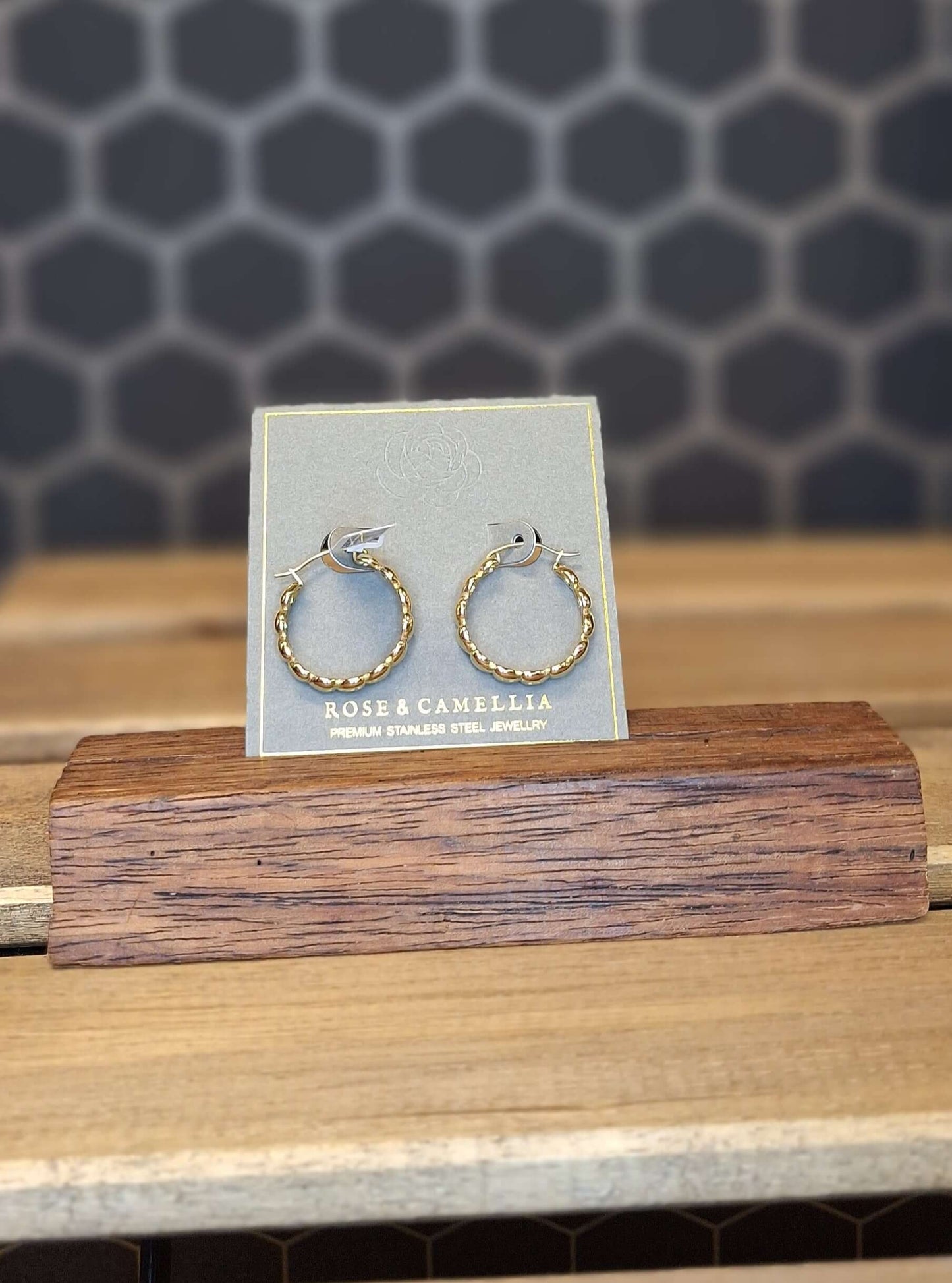 Roestvrij stalen Oorbellen van Rose & Camellia