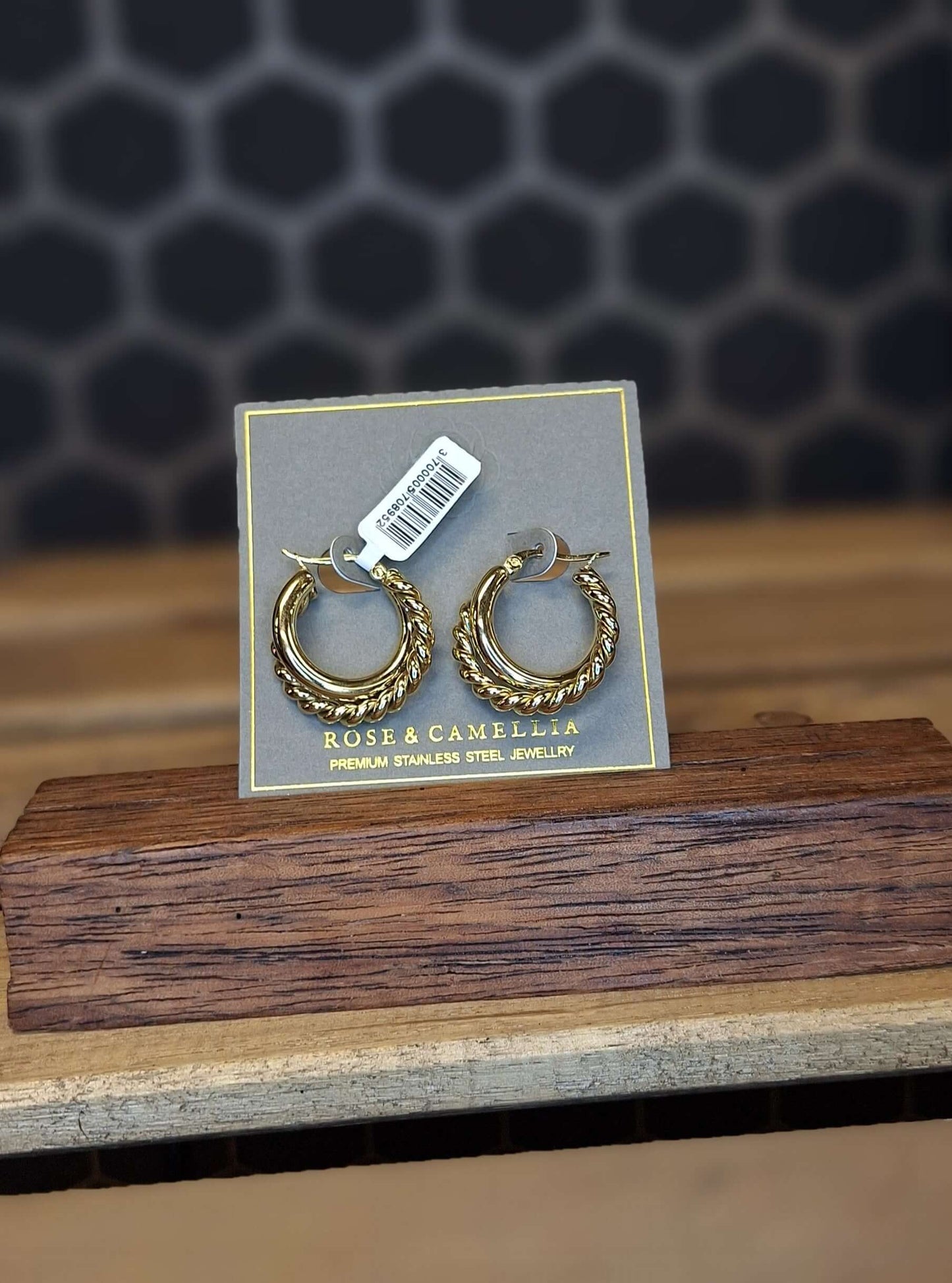 Roestvrij stalen Oorbellen van Rose & Camellia