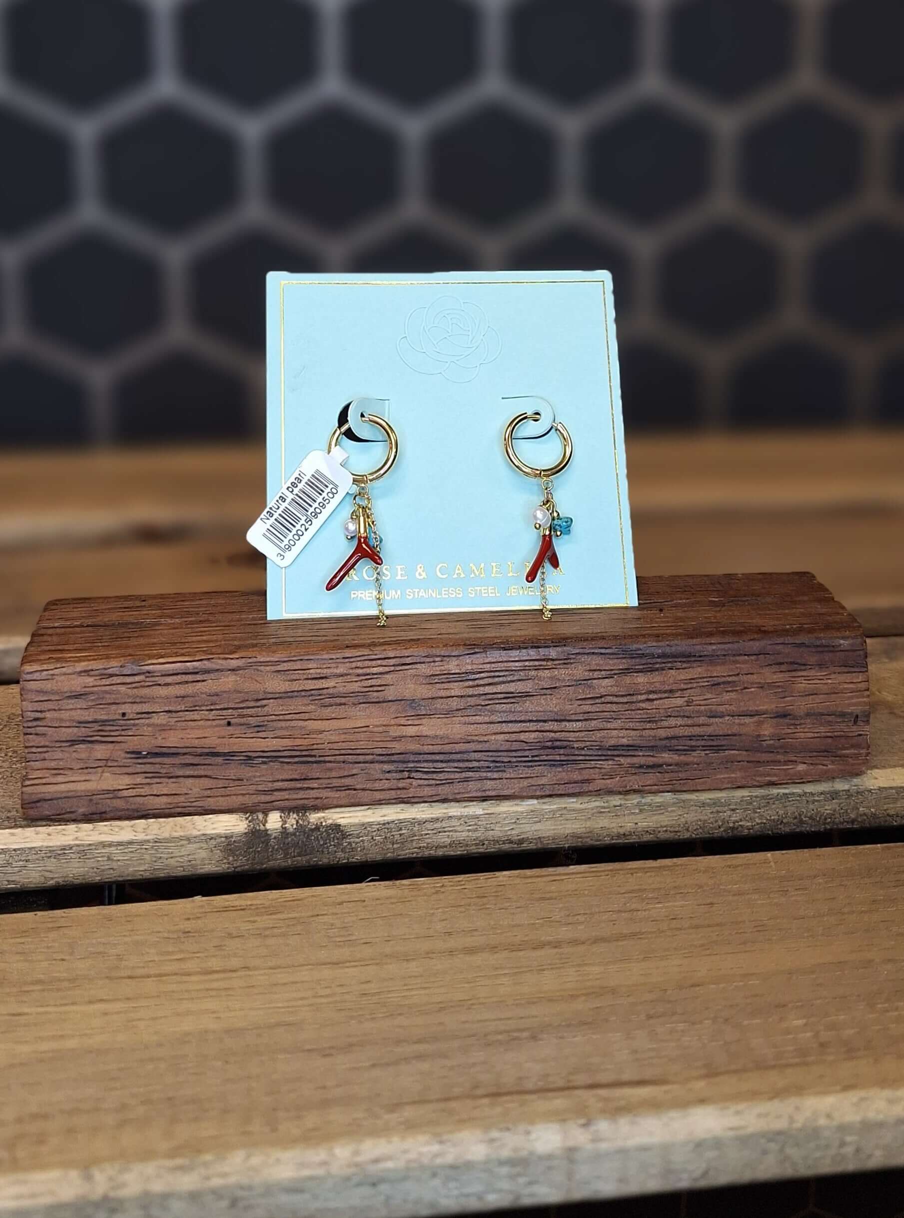 Roestvrij stalen Oorbellen van Rose & Camellia