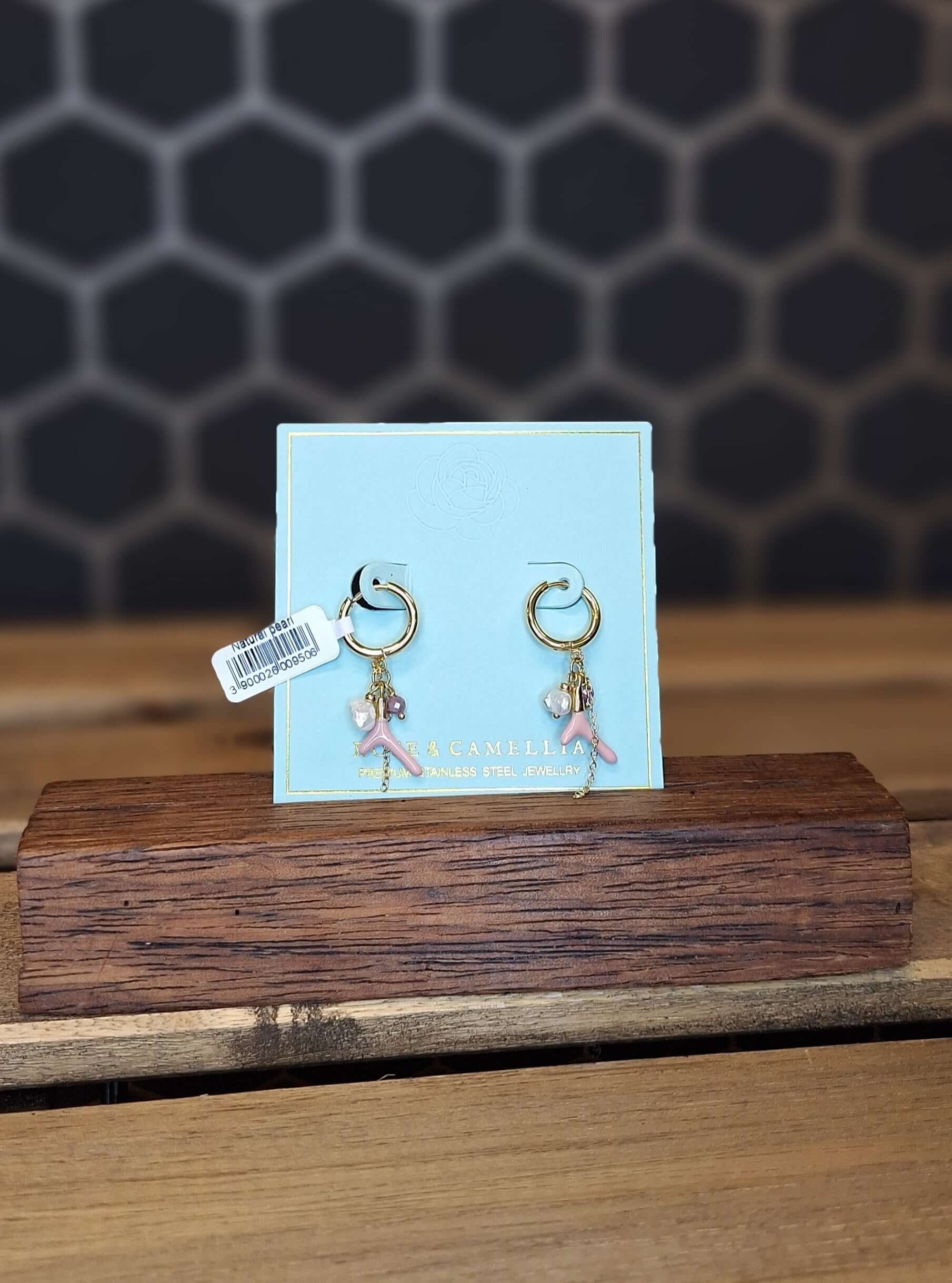 Roestvrij stalen Oorbellen van Rose & Camellia