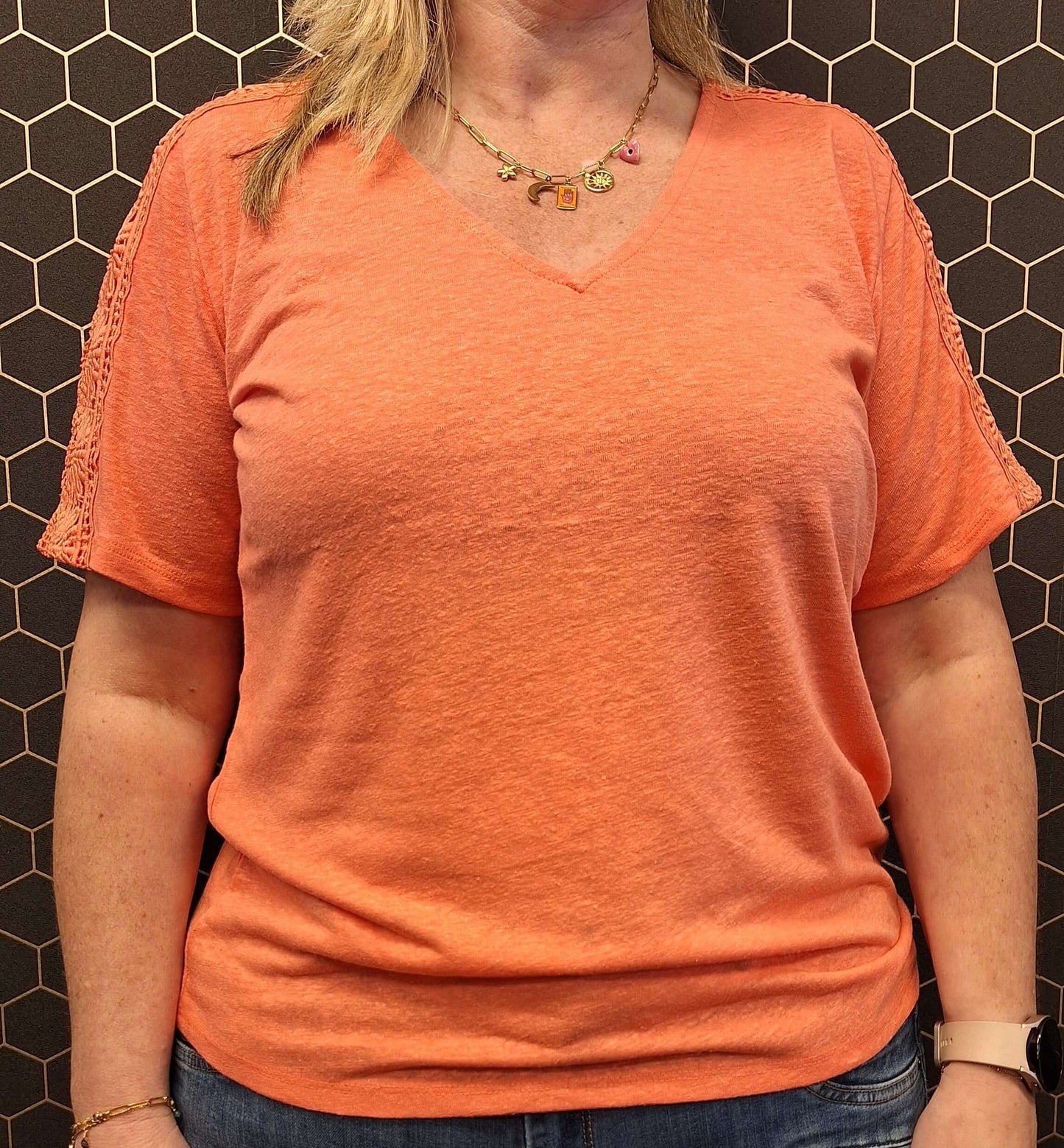 Freequent T-shirt HERA Georgia Peach