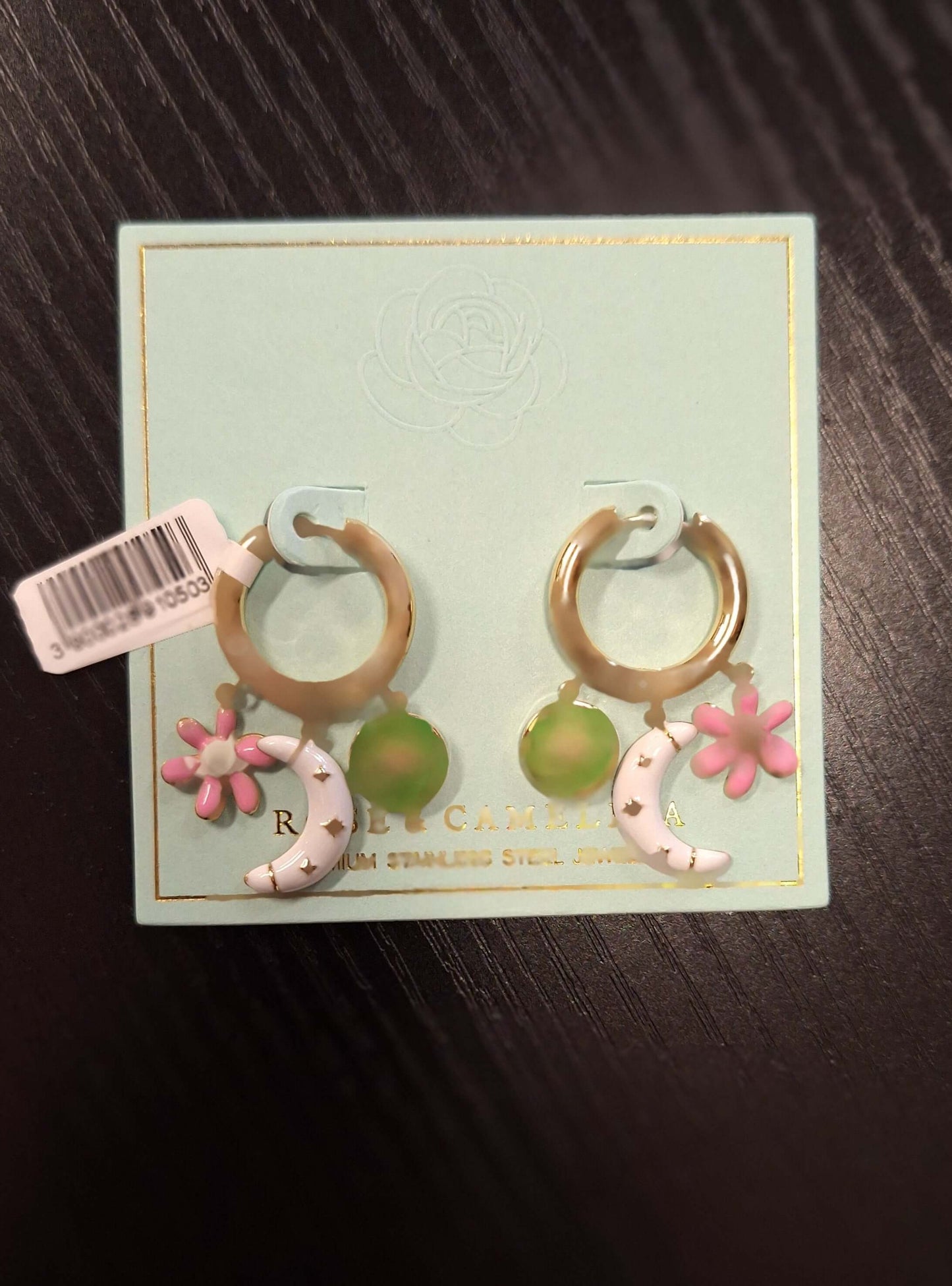 Schmuck Rose & Kamelie Ohrringe Gold