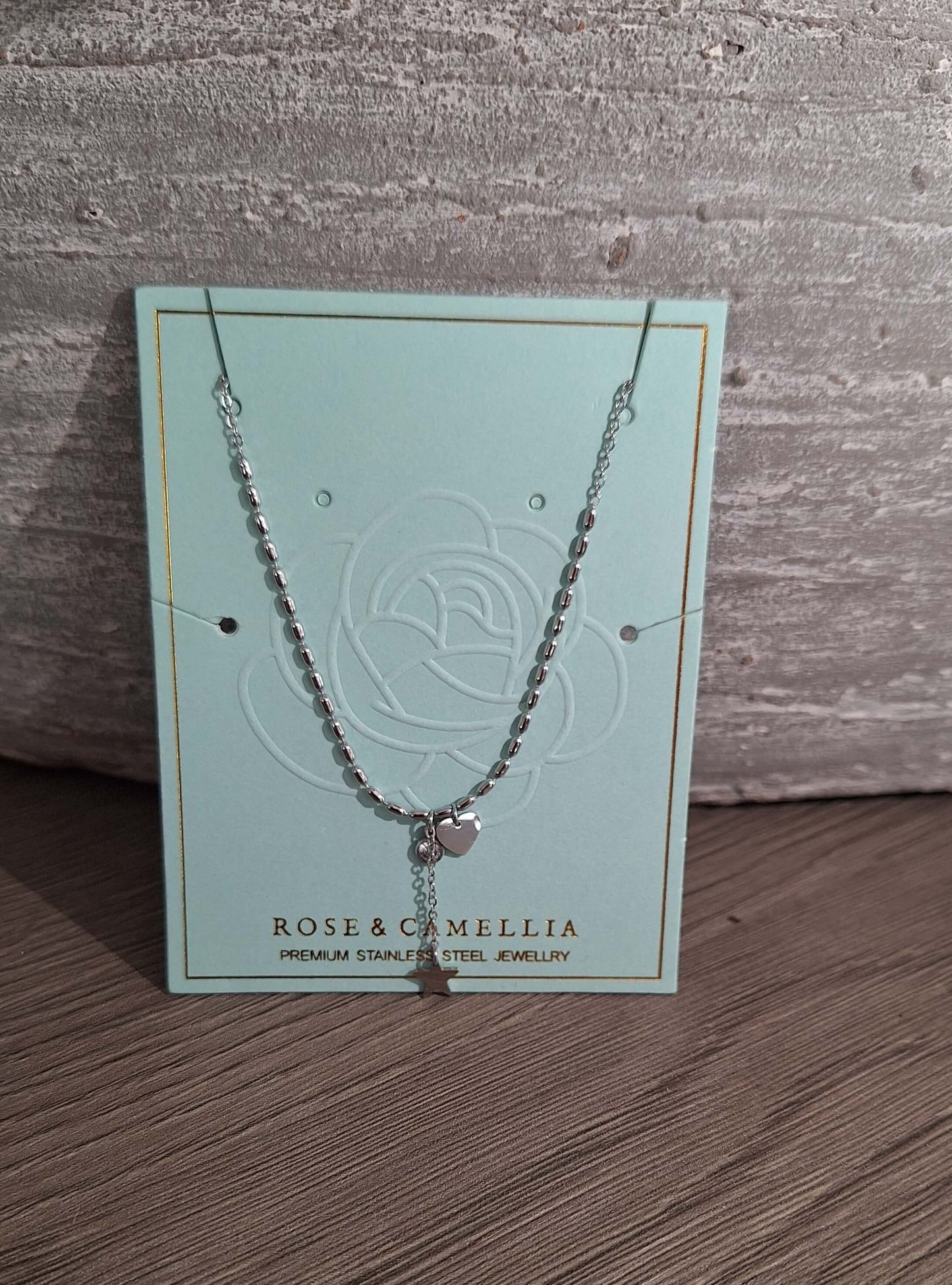 Schmuck Rose & Camellia HalsketteSilber