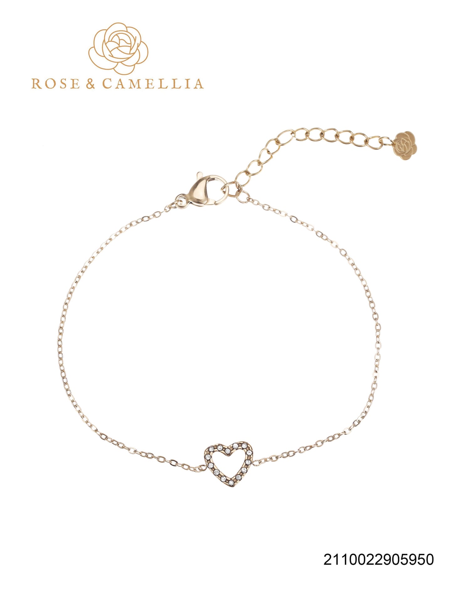 Sieraden Rose & Camellia Armband goud, Fantasy Collectie