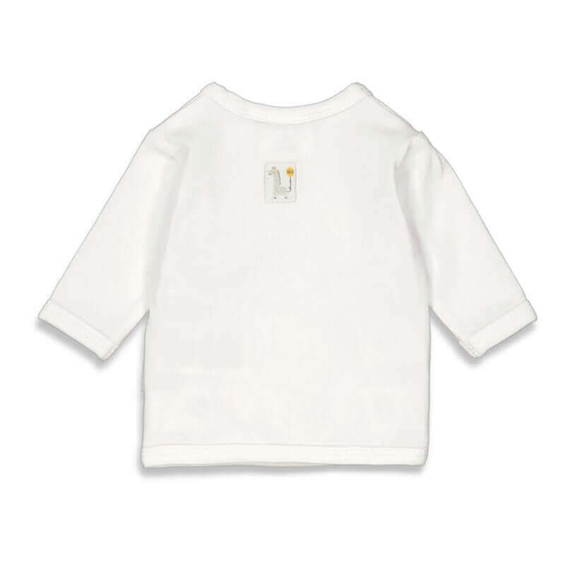Feetje Omslagshirt Giraffe wit