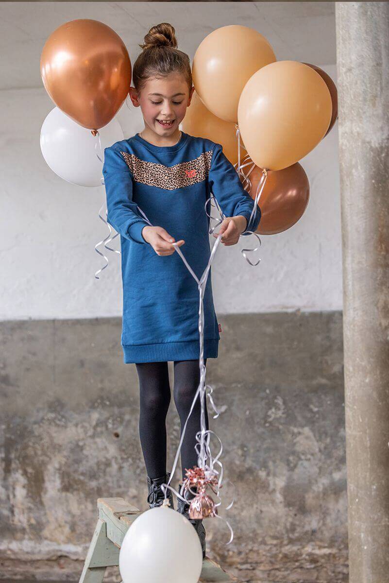 TYGO&vito Mädchen Sweatkleid DEMI Blau