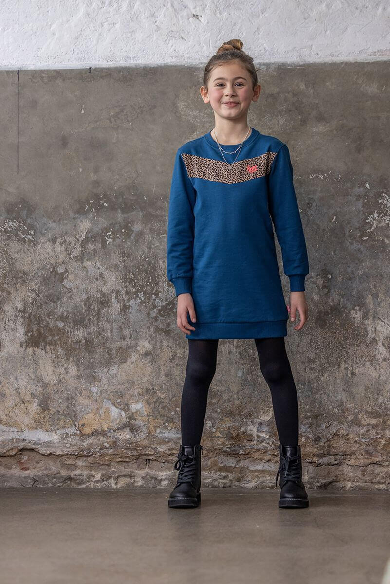 TYGO&vito Mädchen Sweatkleid DEMI Blau