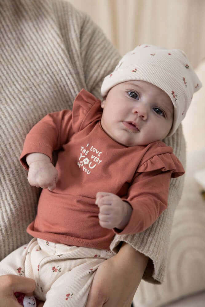 Feetje Sending Love Longsleeve Ruches Brique