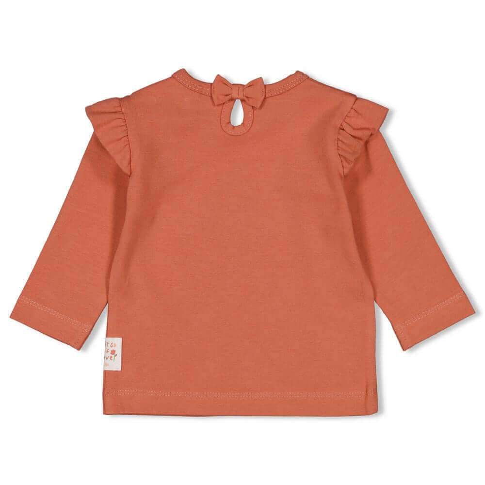 Feetje Sending Love Longsleeve Ruches Brique