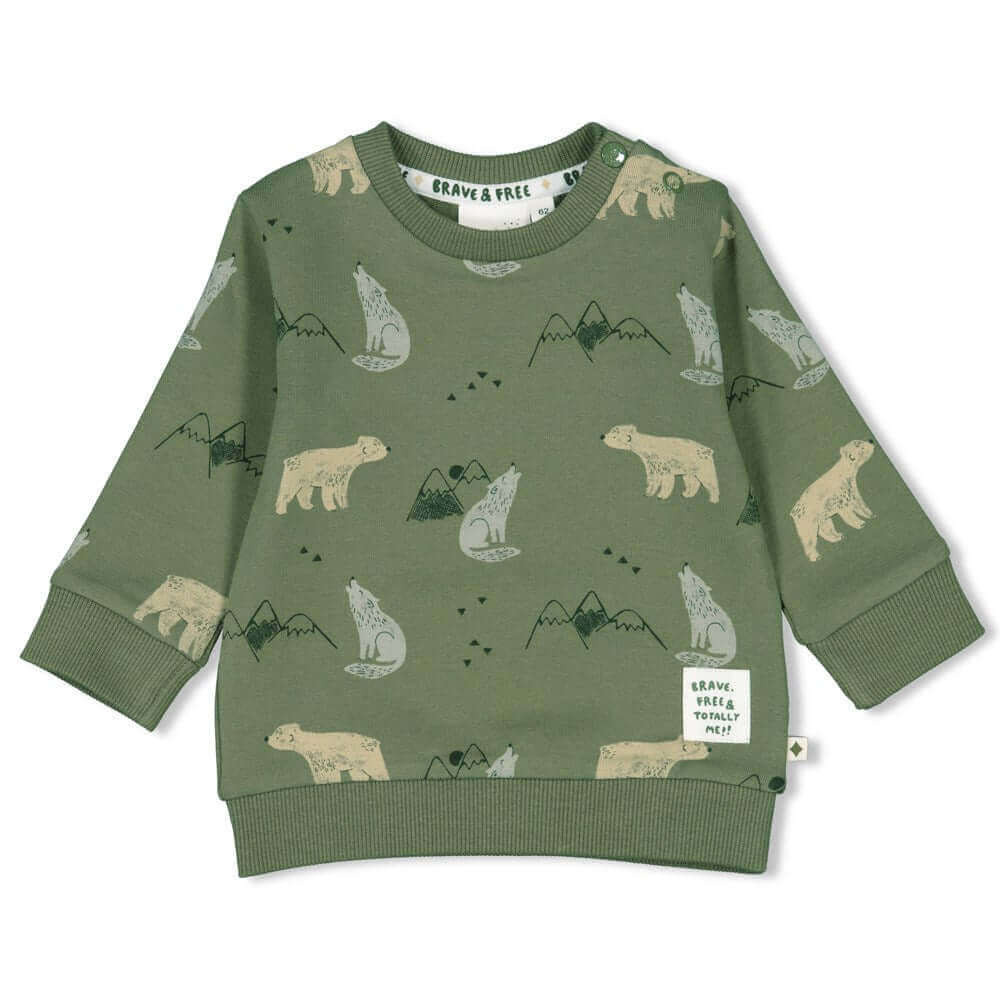 Feetje Brave Sweater Army