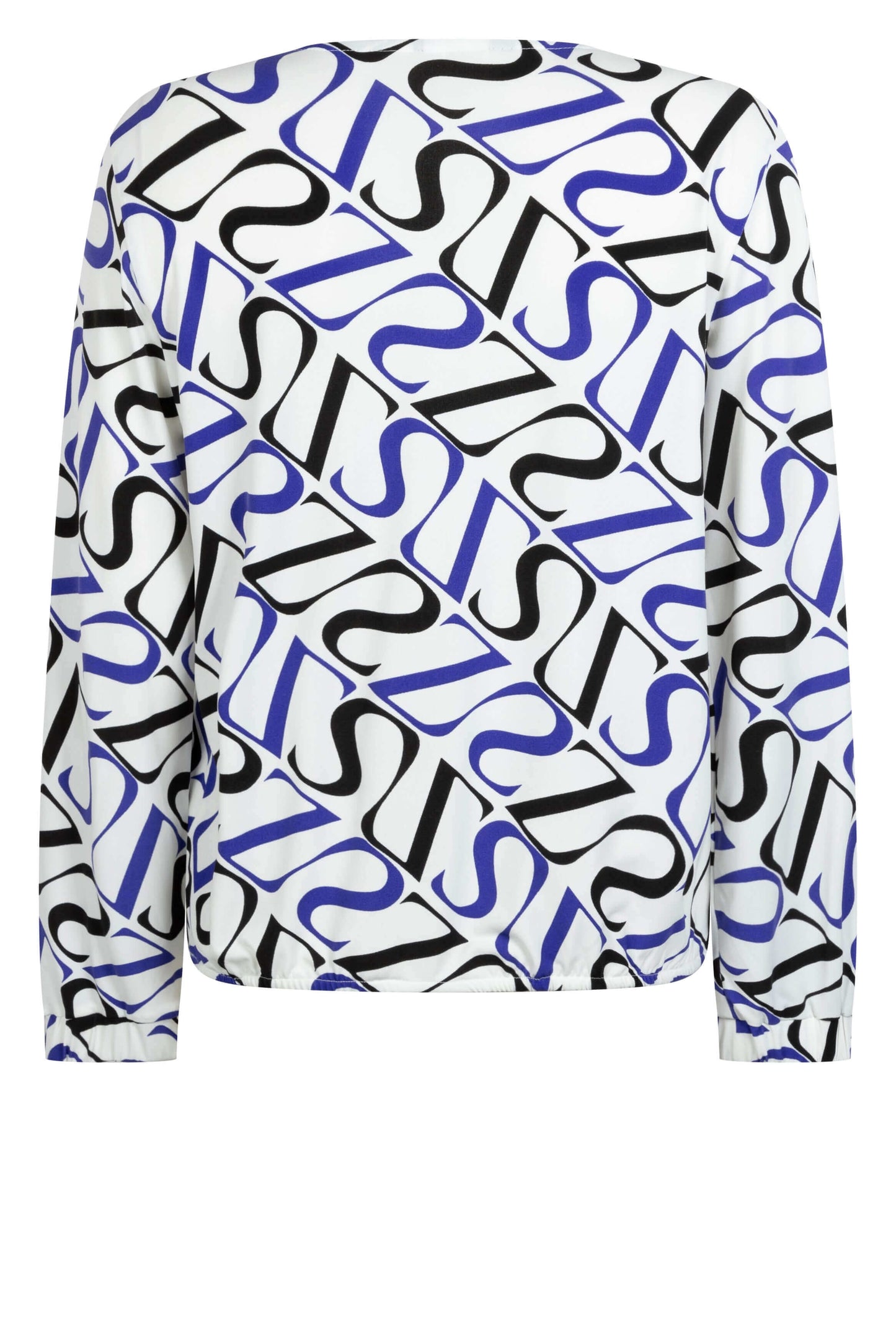 Zoso Printed Blouse Simone Off White-Purple