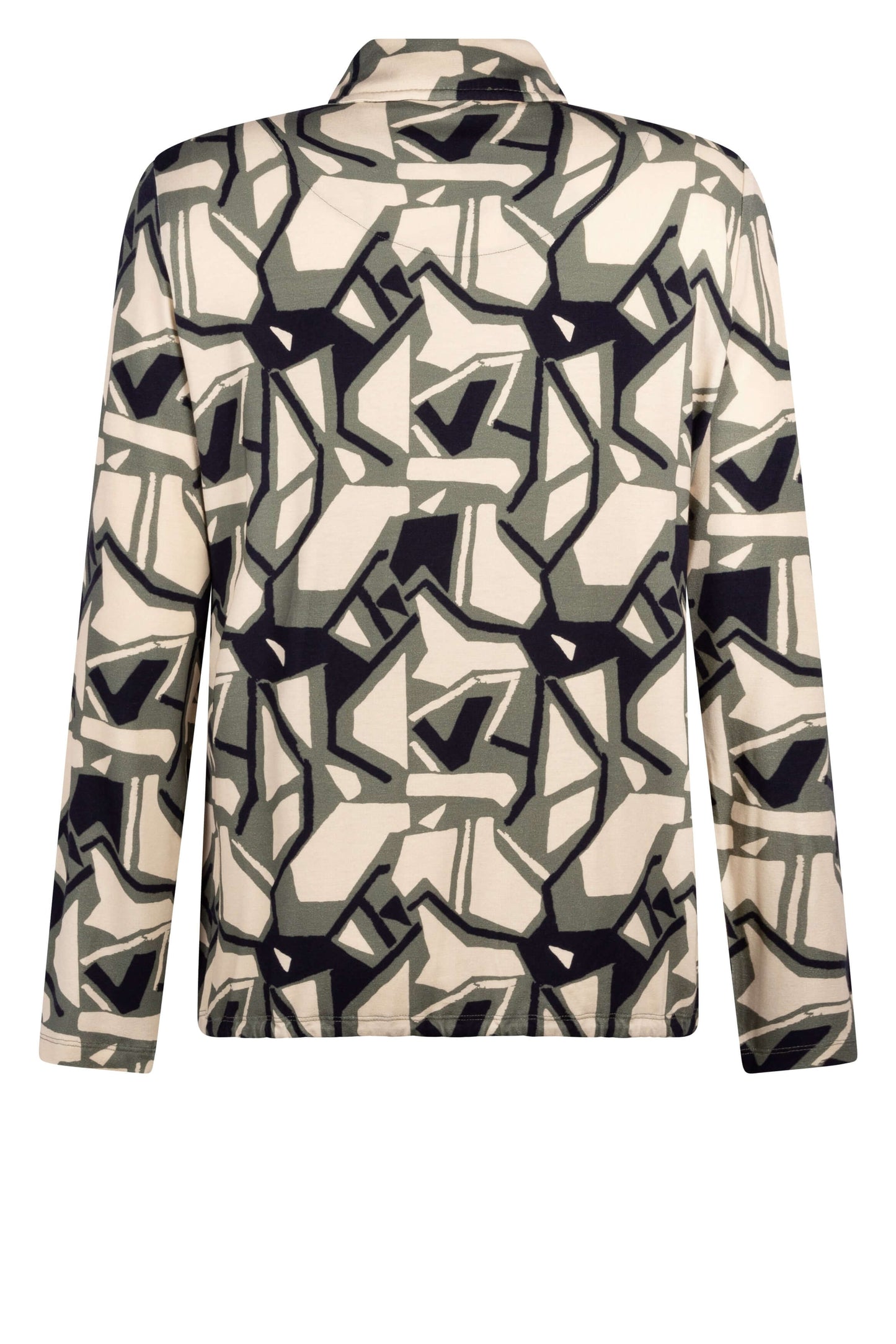 Zoso Allover printed Blouse Edith green/navy/ivory