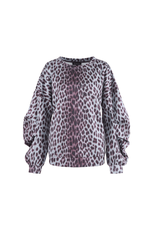 G-Maxx Longsleeve ,BRITTANY, Gray Melange/Mauve Wine
