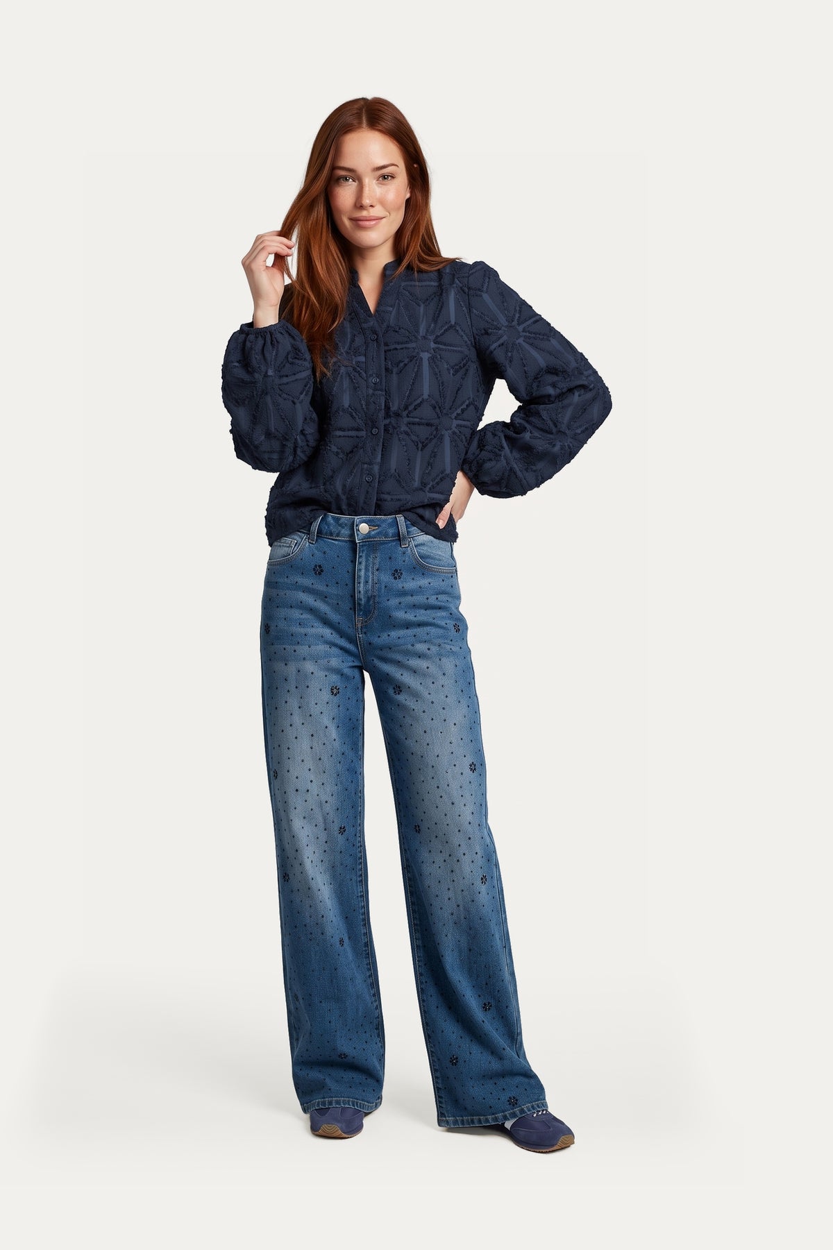 G-Maxx Blouse, ARAMINTA, Dark Blue