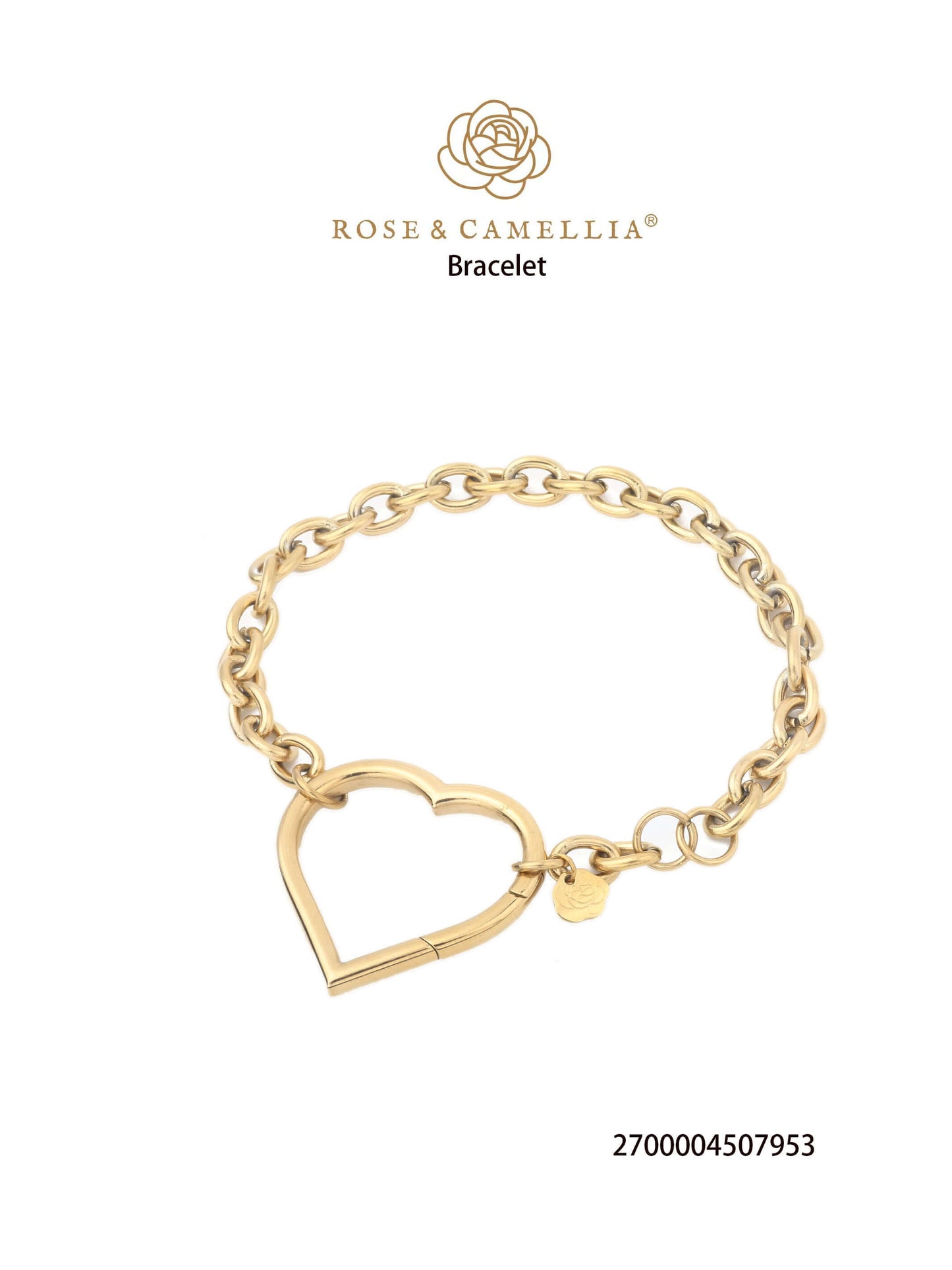 Sieraden Rose & Camellia Armband, goud, YOUR Collectie