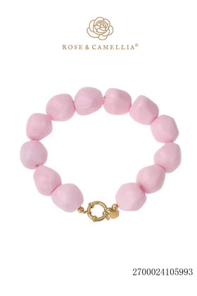 Rose & Camillia, Chunky armband, Rosé