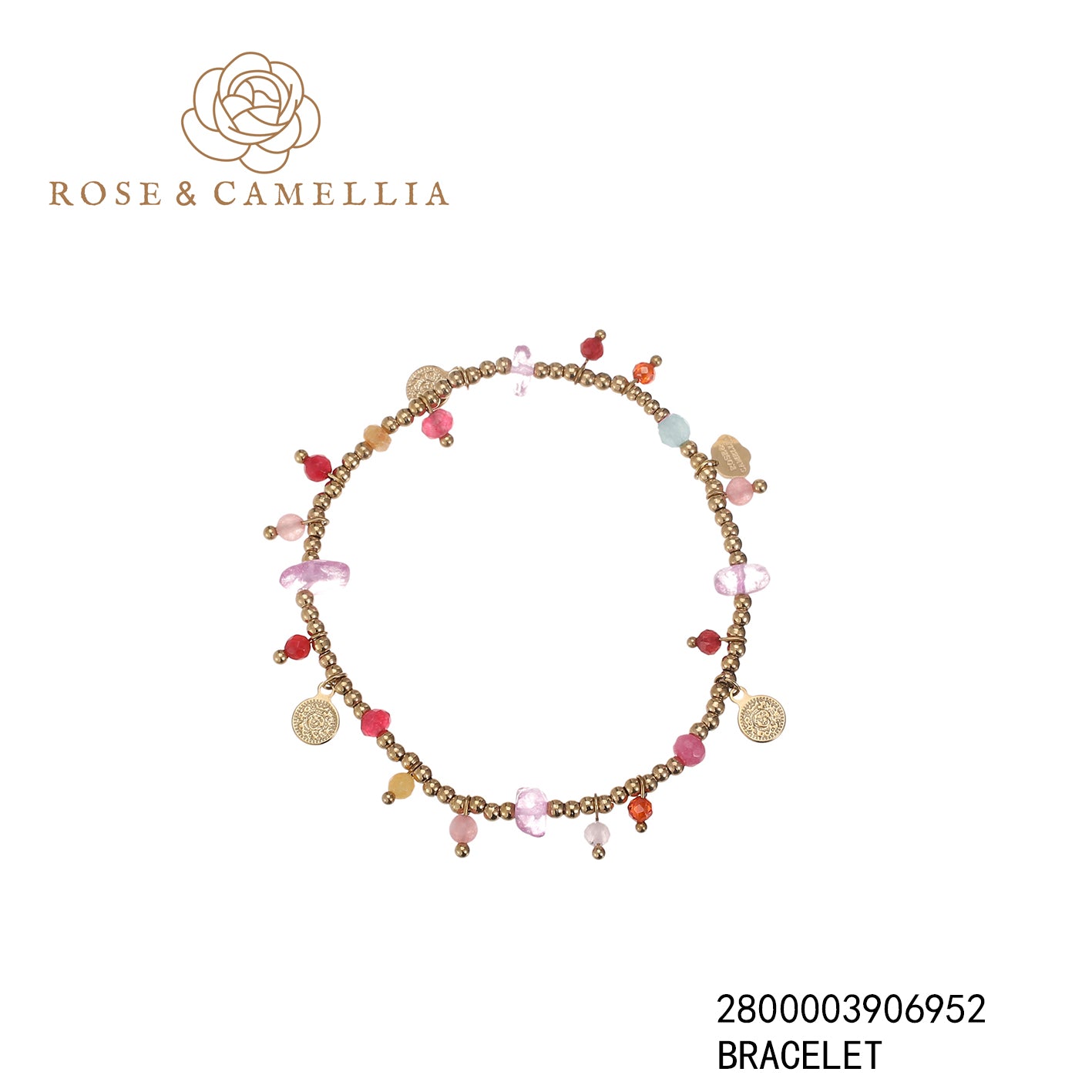 Sieraden Rose & Camellia Armband, goud