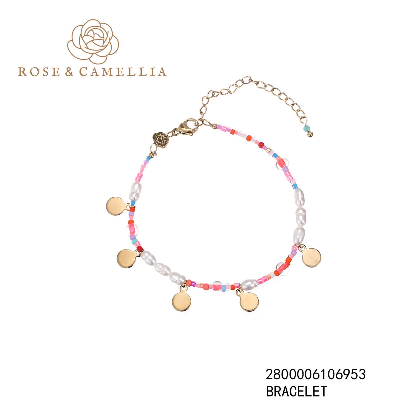 Sieraden Rose & Camellia Armband, goud