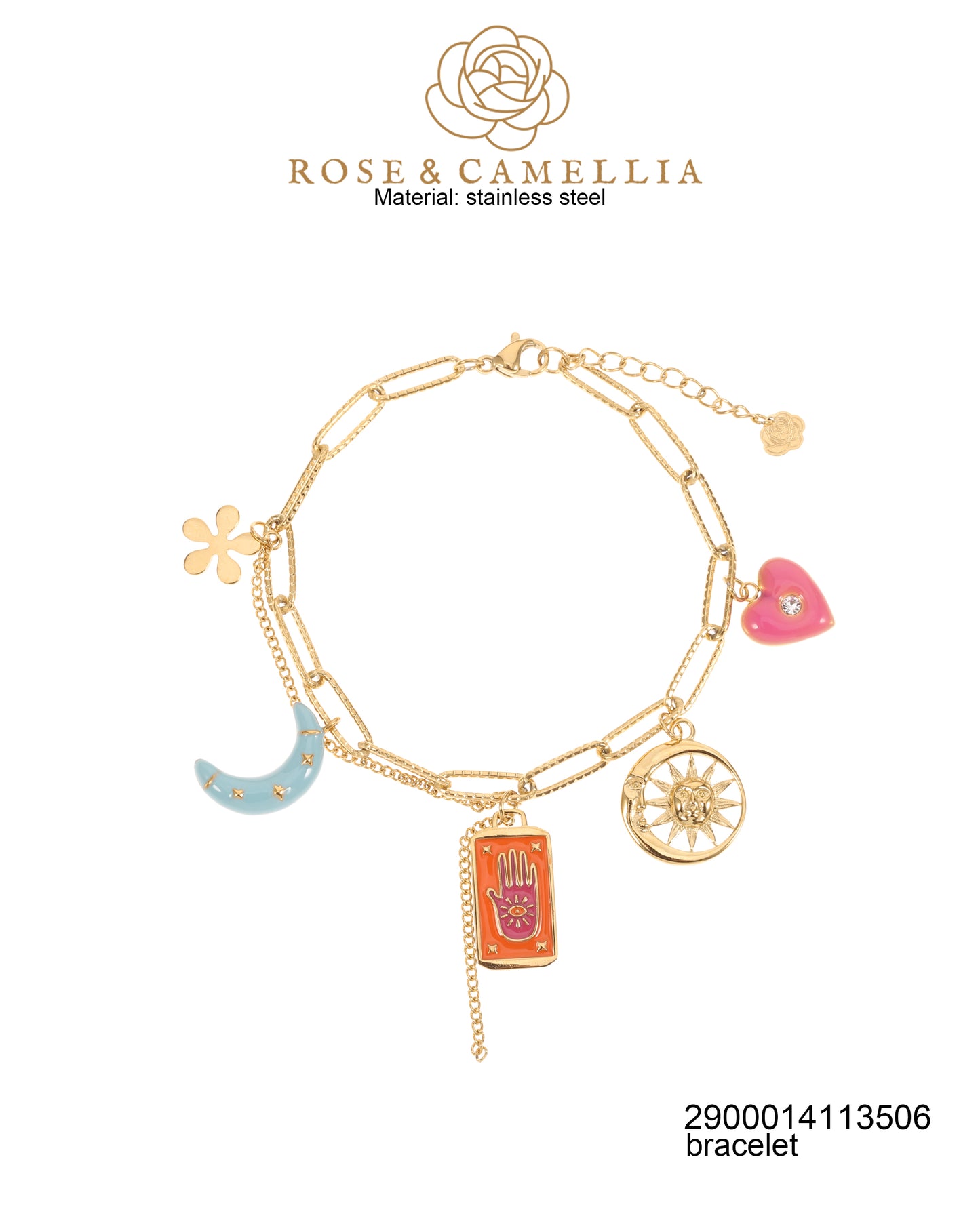 Sieraden Rose & Camellia Armband, goud