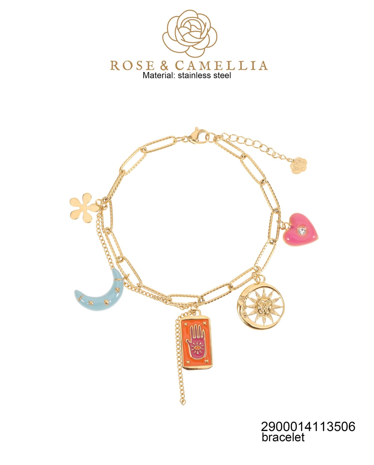 Schmuck Rose & Camellia Armband Gold