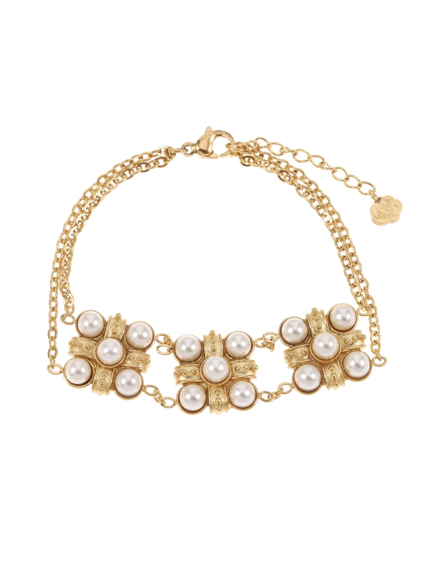 Sieraden Rose & Camellia Armband, Vintage Collectie goud