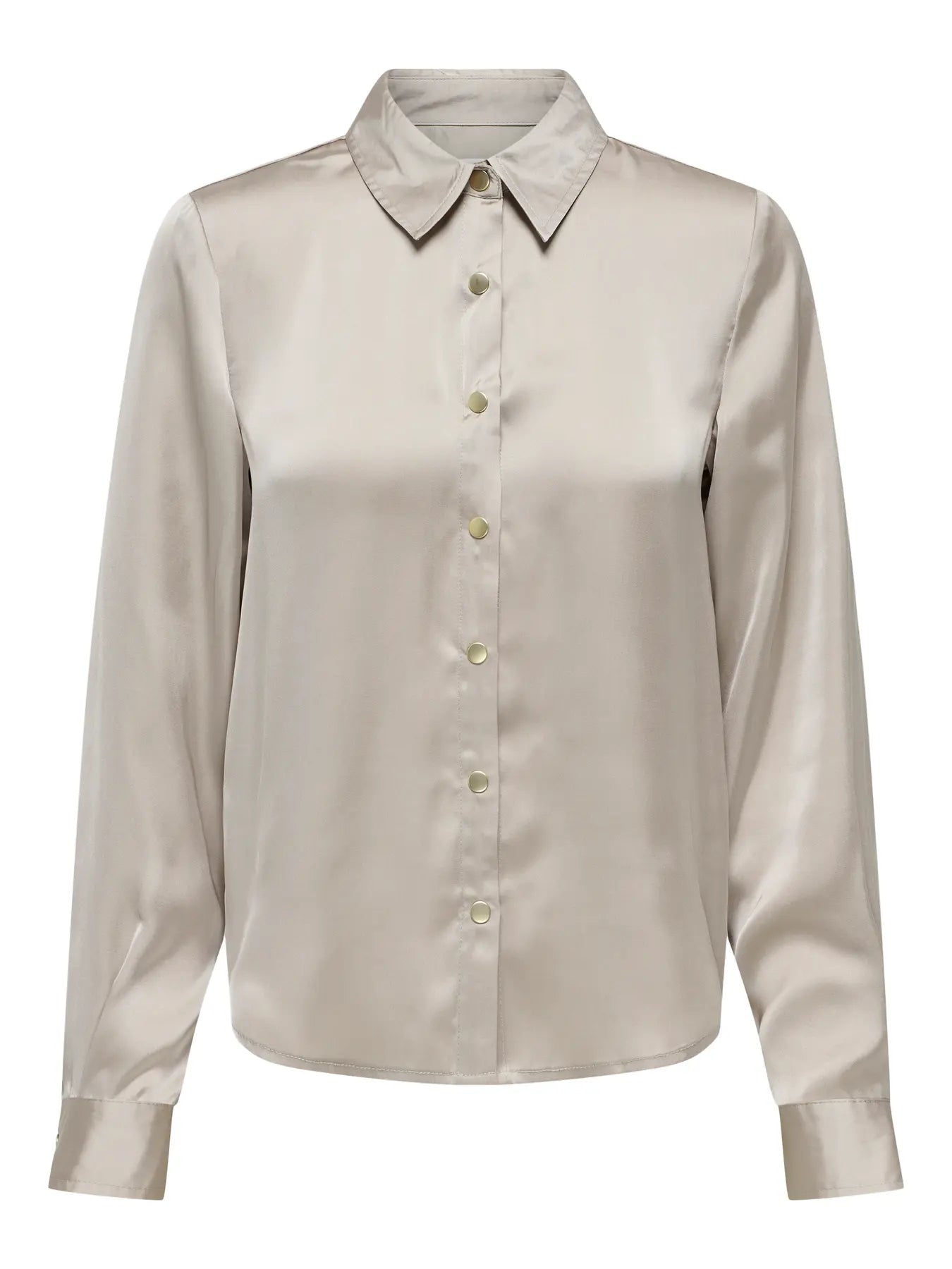 Only Blouse, ZORA, Satin, Ecru