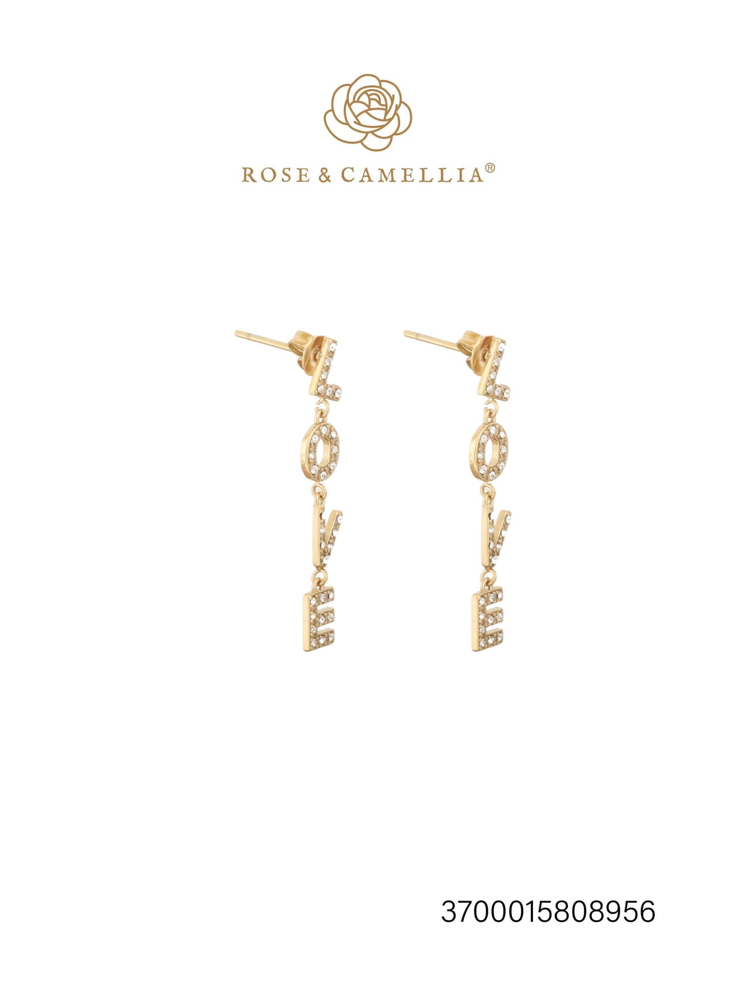 Sieraden Rose & Camellia Oorbellen Goud Fantasy Collectie
