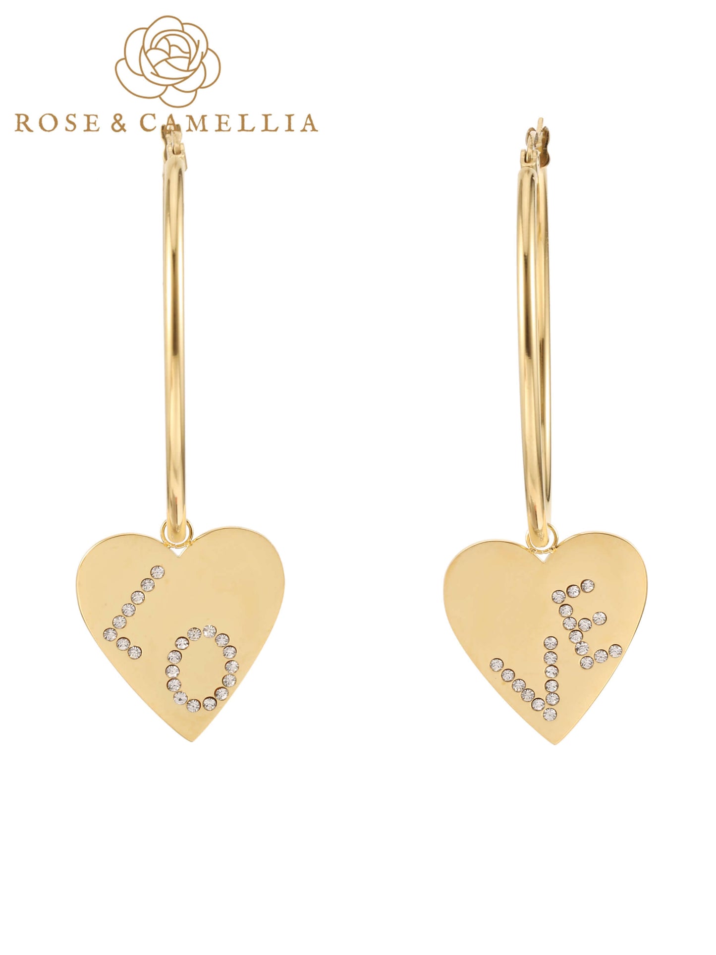 Rose & Camellia Ohrringe Gold