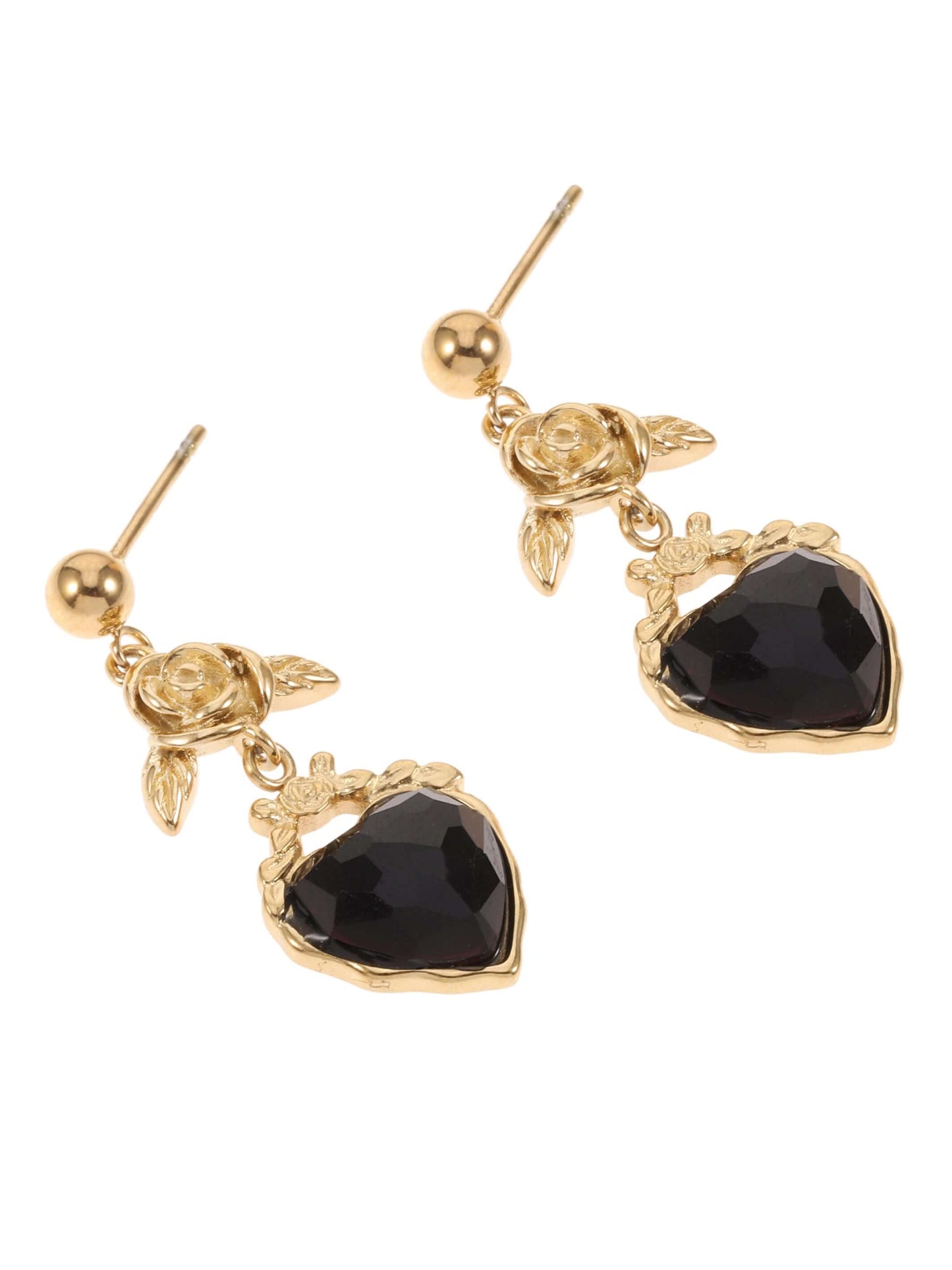 Rose & Camellia Ohrringe Gold