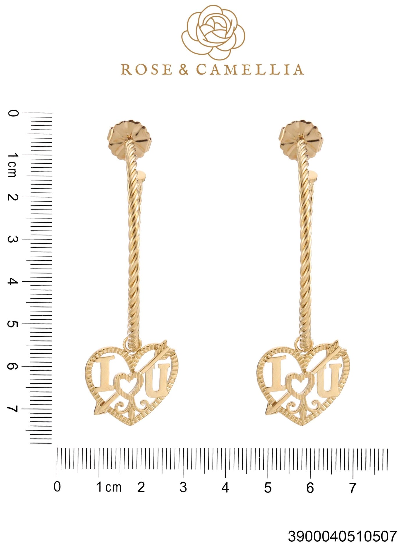 Sieraden Rose & Camellia Oorbellen , goud, YOUR Collectie