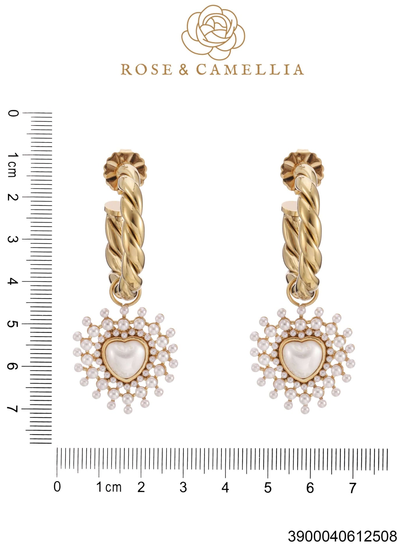 Sieraden Rose & Camellia Oorbellen , goud, YOUR Collectie