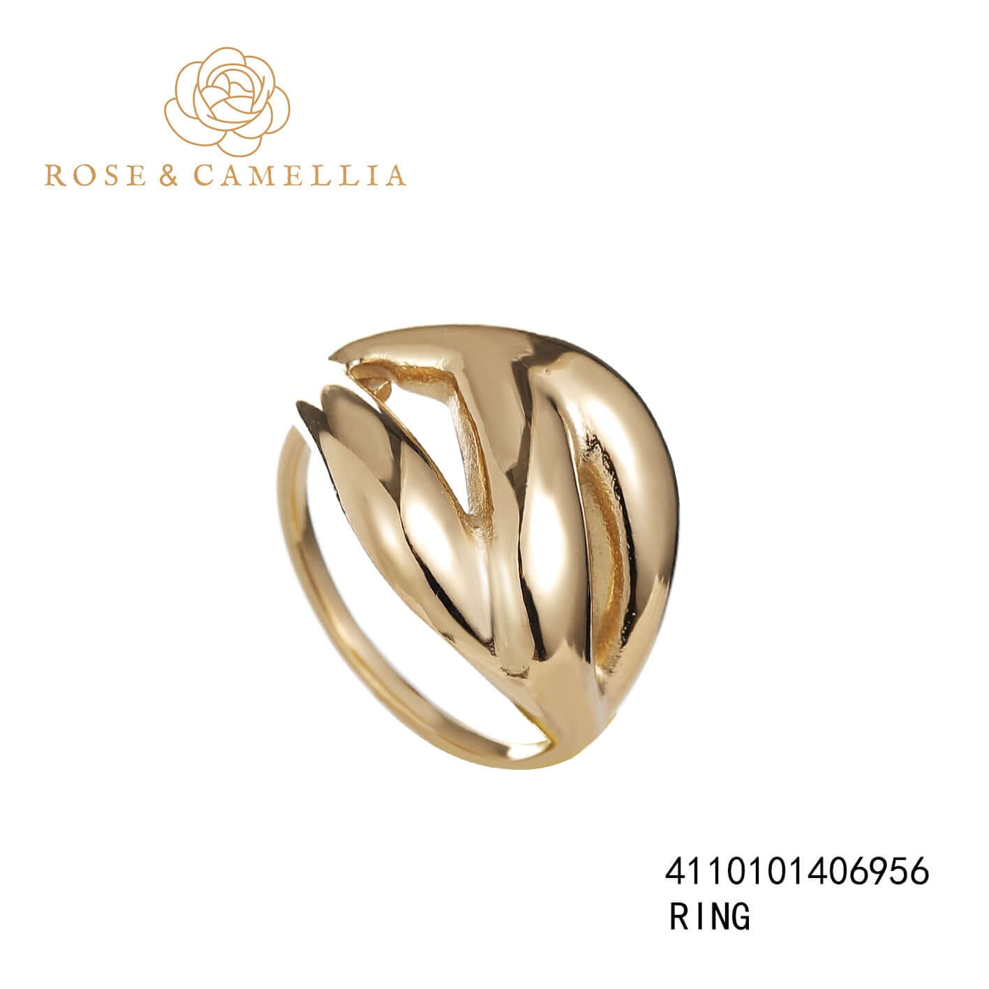 Sieraden Rose & Camellia Ring Goud