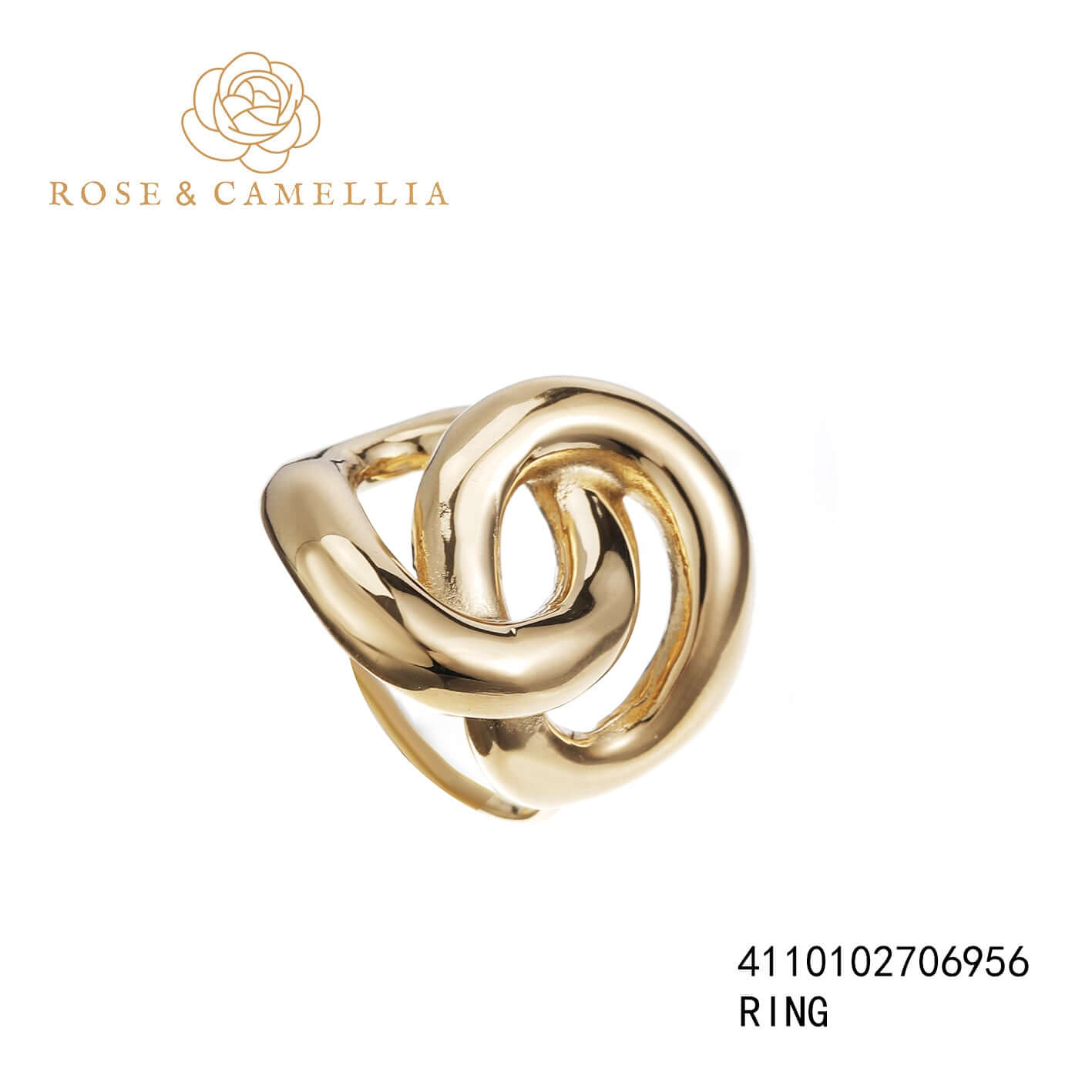 Sieraden Rose & Camellia Ring Goud