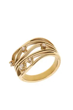 Sieraden Rose & Camellia Ring Goud