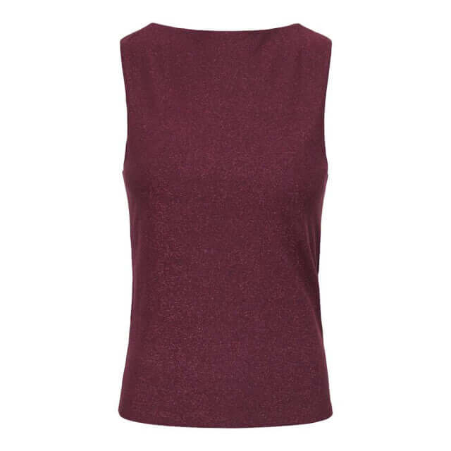 Only Dames Glitter Top, LEA, Chocolate Truffle Chocolate truffle glitter
