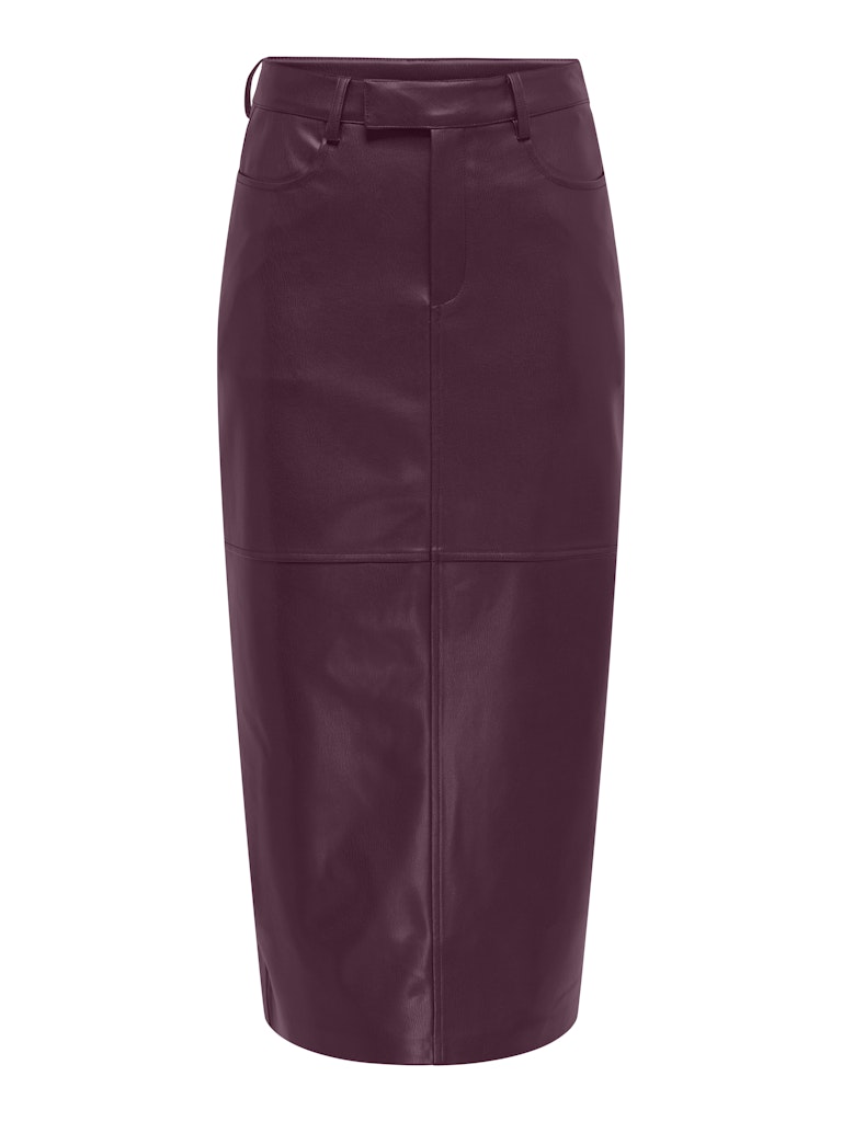 Only Lange Rok VERONA, Mauve Wine