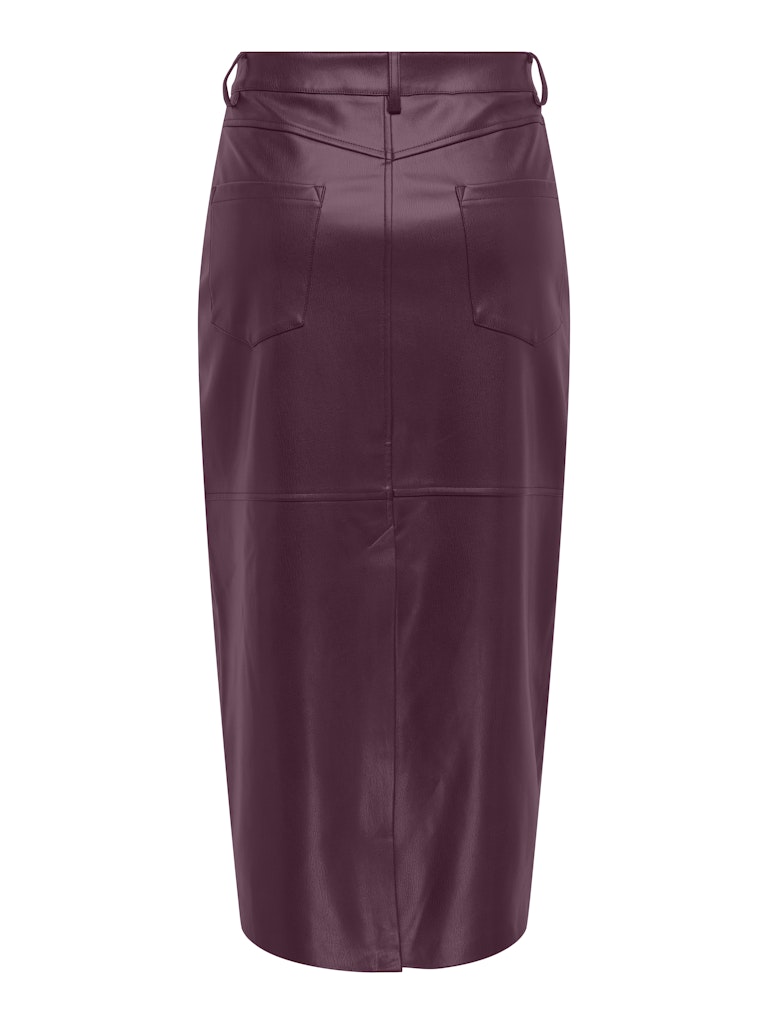 Only Lange Rok VERONA, Mauve Wine