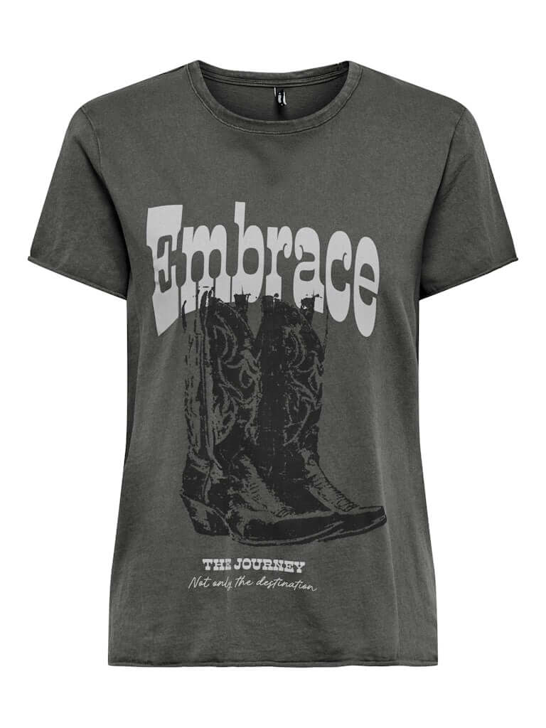 Only T-shirt LUCY, Gunmetal Journey