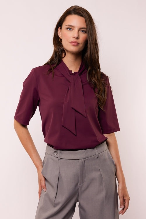 G-Maxx Top MARLENE, Mauve Wine