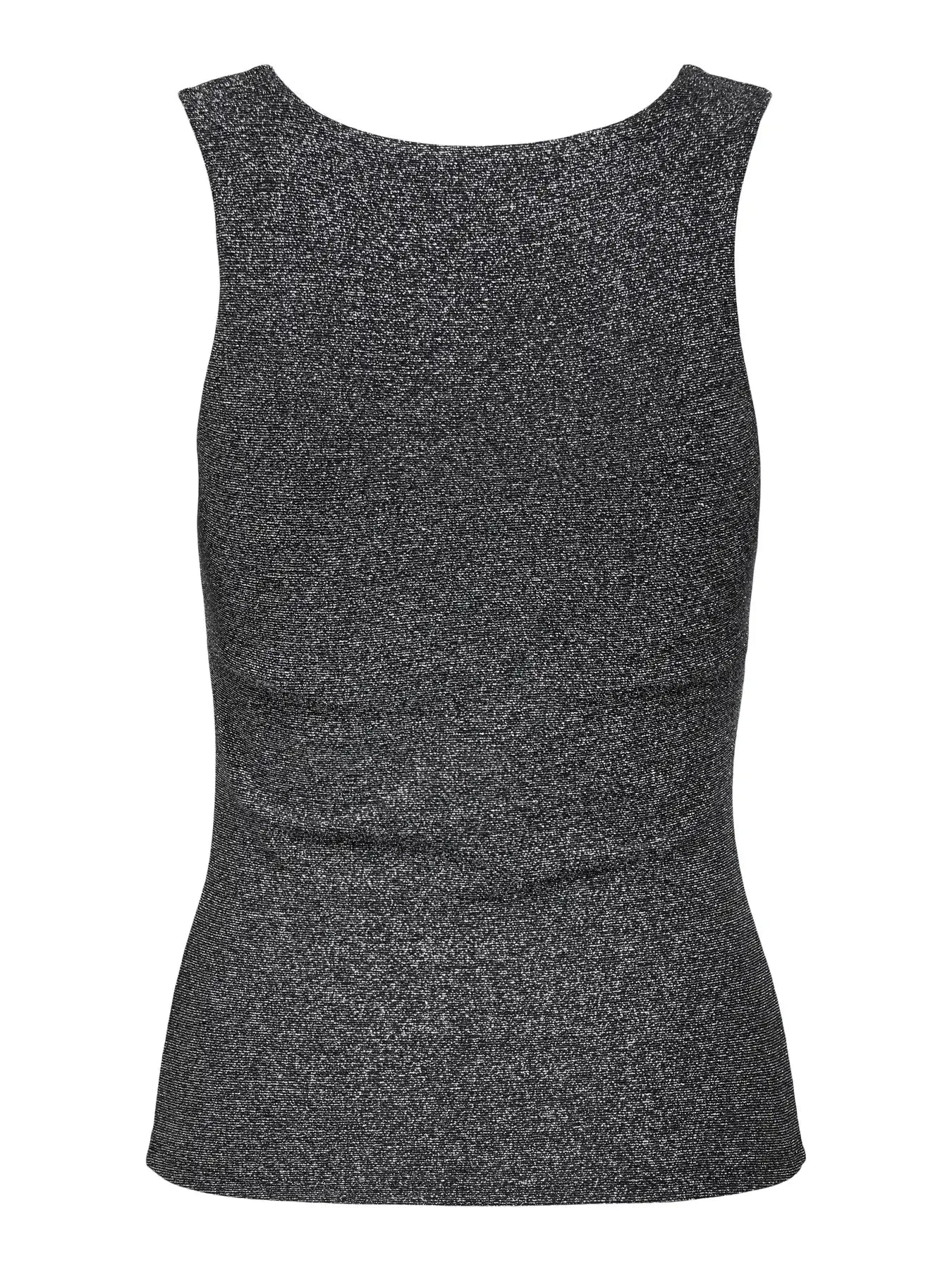 Only Dames Glitter Top, LEA, Black Silver glitter