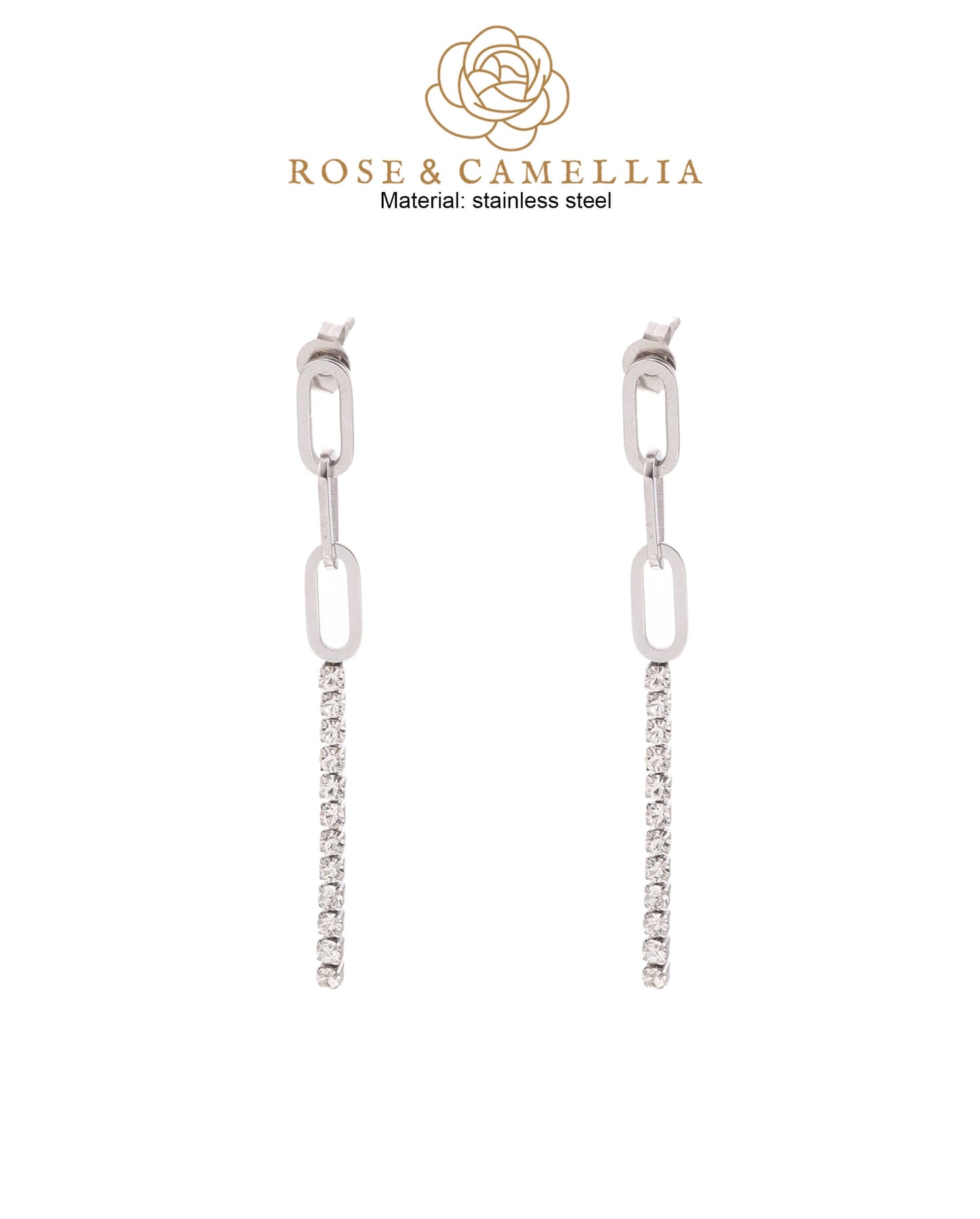 Rose & Camellia Ohrringe Silber