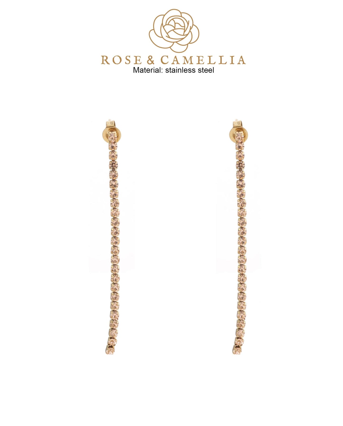 Rose & Camellia Ohrringe Gold