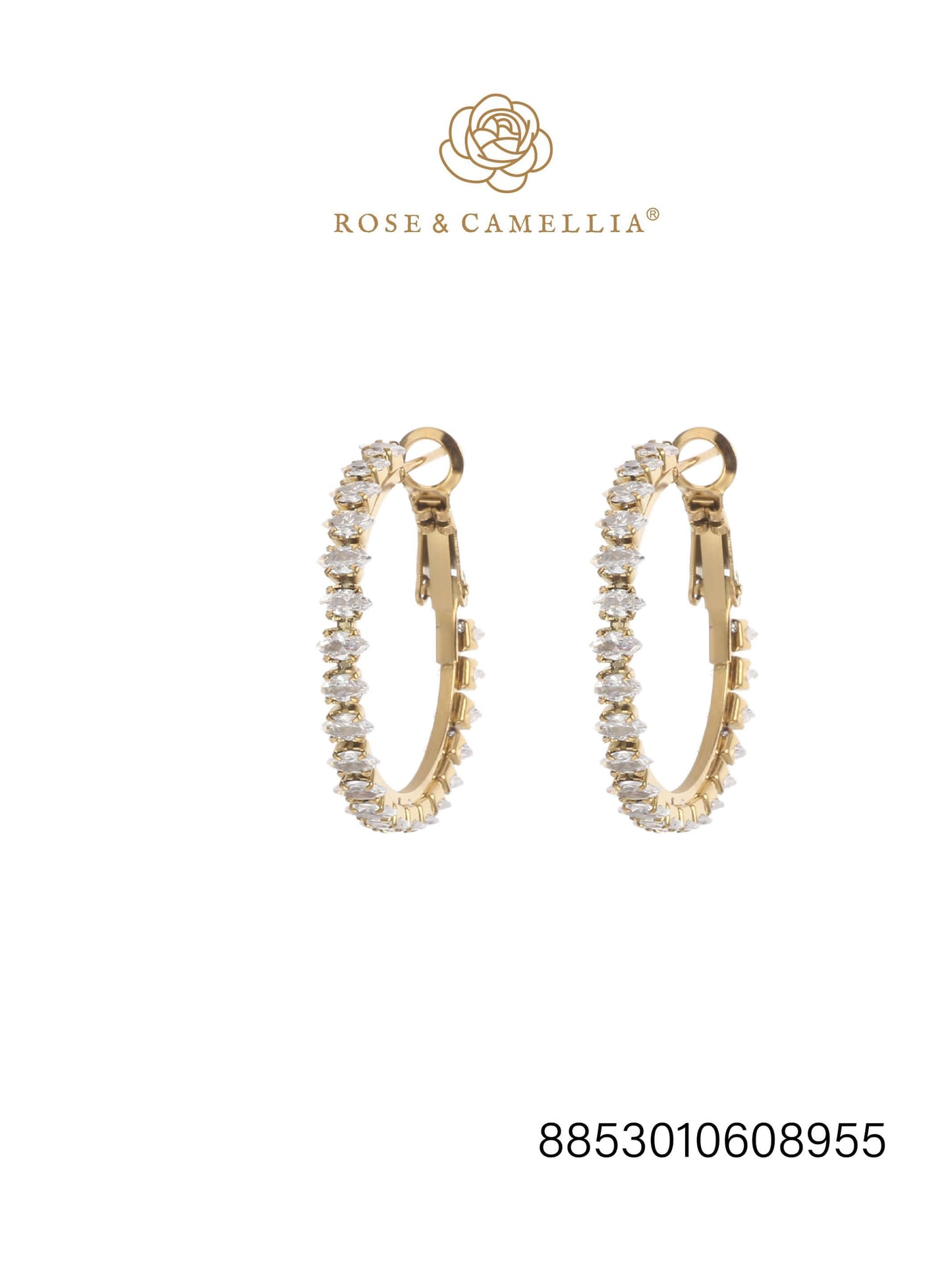 Rose & Camellia Ohrringe Gold