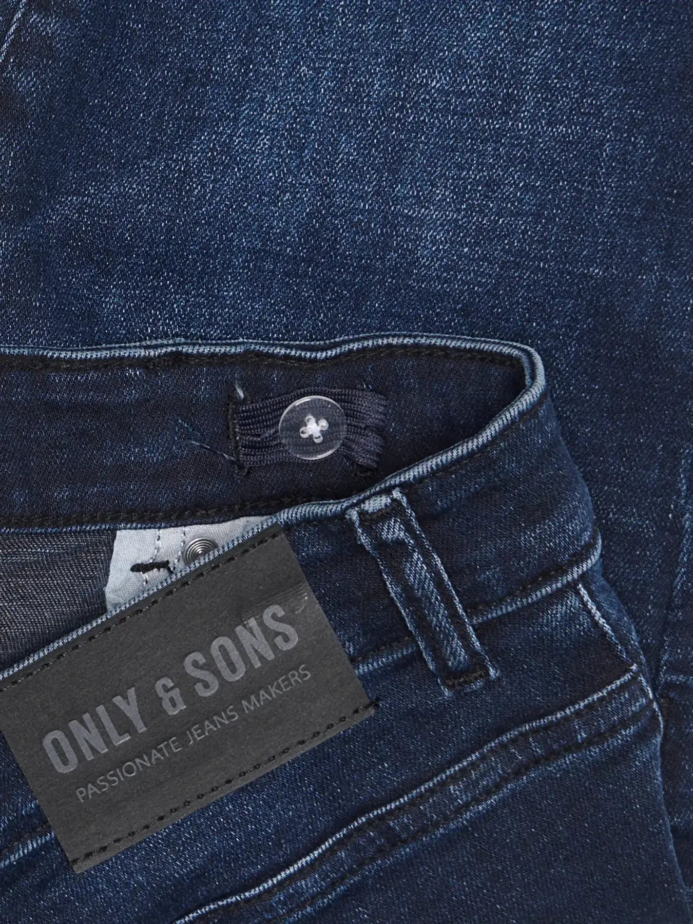 Kids Only & Sons Boys Jeans WEFT, Regular Fit, Blue Black Denim